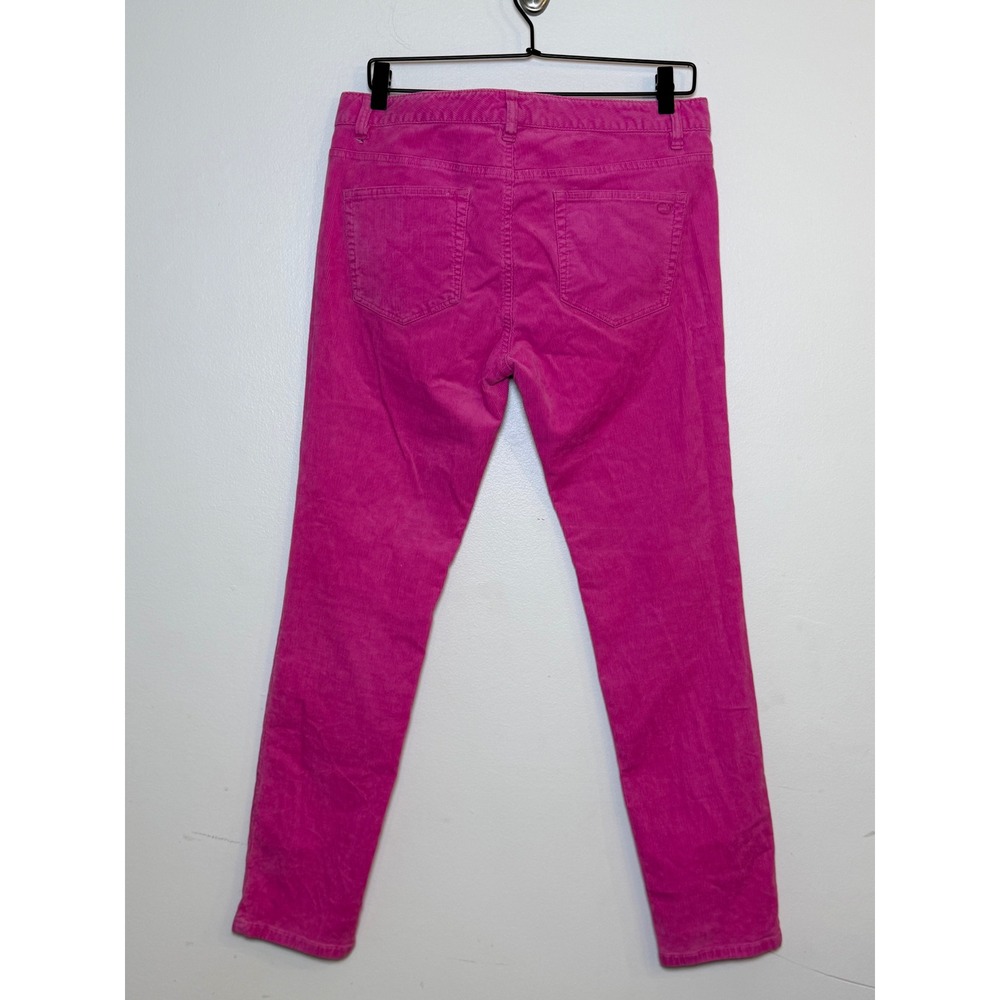 Vineyard Vines Womens Hot Pink Corduroy Slim Straight Pants Size 8 Preppy Whale - Picture 2 of 8